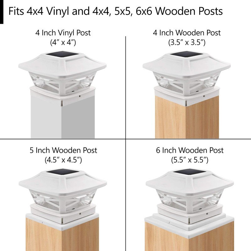 Davinci Lighting Renaissance Solar Outdoor Post Cap Lights - Includes