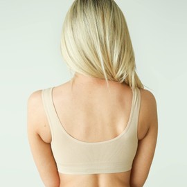 JOY BRA Seamless Comfort Bra for Women, Nude, Medium