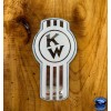 Kenworth Old Style White/Chrome Kenworth Emblem Decal Replacement High Quality