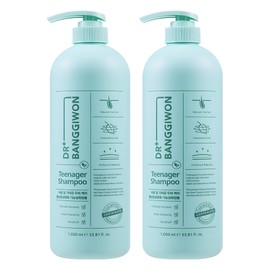 Dr. Bang Gi-won Hair Loss Symptom Relief Teenager Shampoo, 1L, 2 Pieces / 닥터방기원 탈모증상완화 틴에이저 샴푸, 1L, 2개