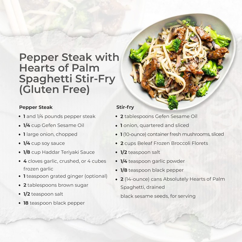 Absolutely Gluten Free Grain Fee Hearts of Palm Spaghetti 14oz