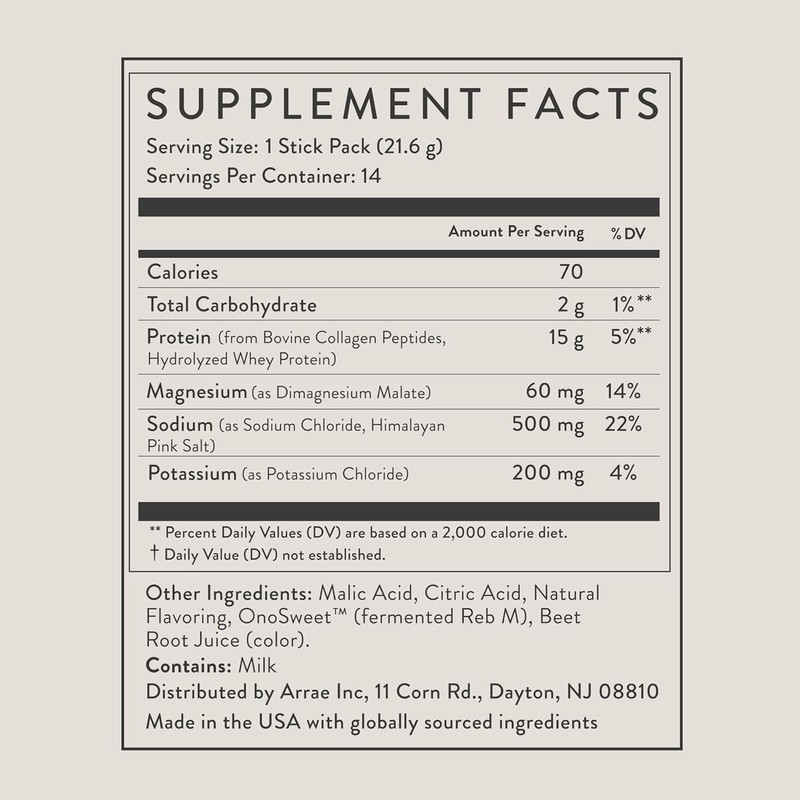 Clear Protein – Natural Protein Supplement with Electrolytes, Smooth Texture,