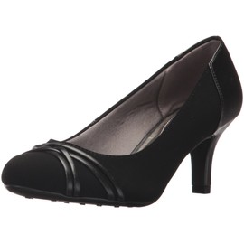 LifeStride Womens Pascal Dress Pump, Black, 11 Wide US
