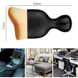 Generisch 2 Stück Staubbürste Auto, Auto Pinsel Innenraum für Staubentfernung, Hochwertige Bürsten für Armaturenbrett, Lüftungsdüsen und Zwischenräume