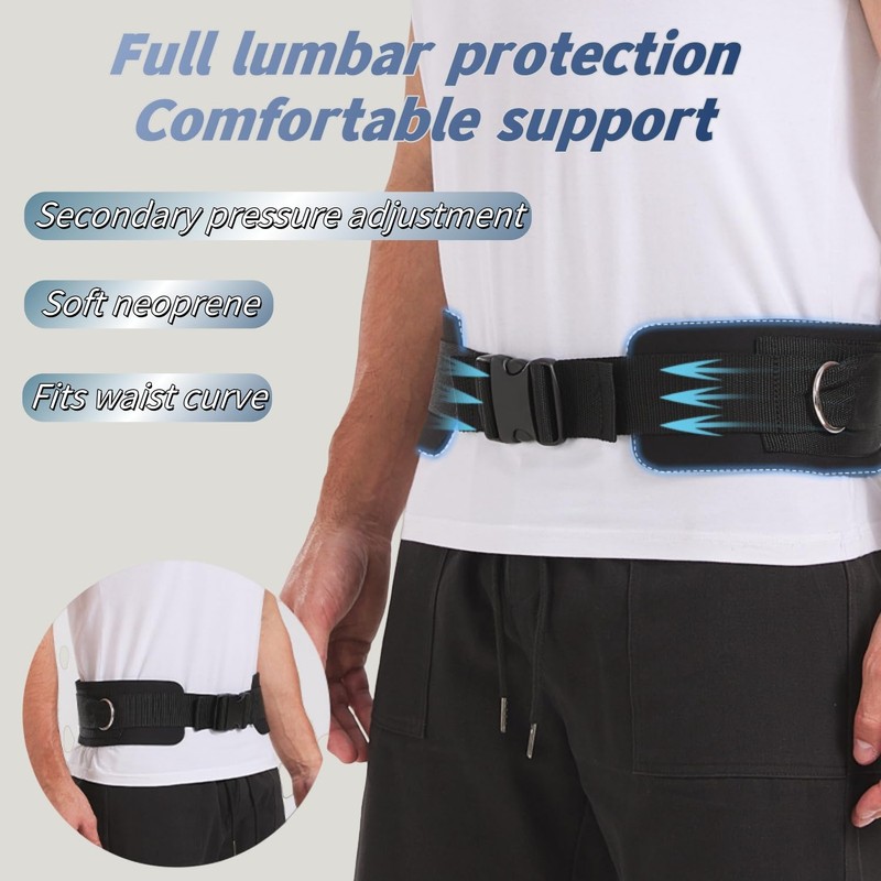 Liyquint Soft Neoprene Padded Belt， weight training belt，with 2 Movable