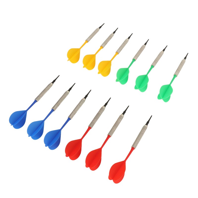 12PCS Soft Tip Darts for Beginners Plastic Professional Indoor Darts
