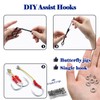 FishTrip Solid Rings Fishing 50Pcs - Stainless Steel Ring for