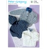 Peter Gregory 7192 Children's Aran Pattern for 2 Cardigans and