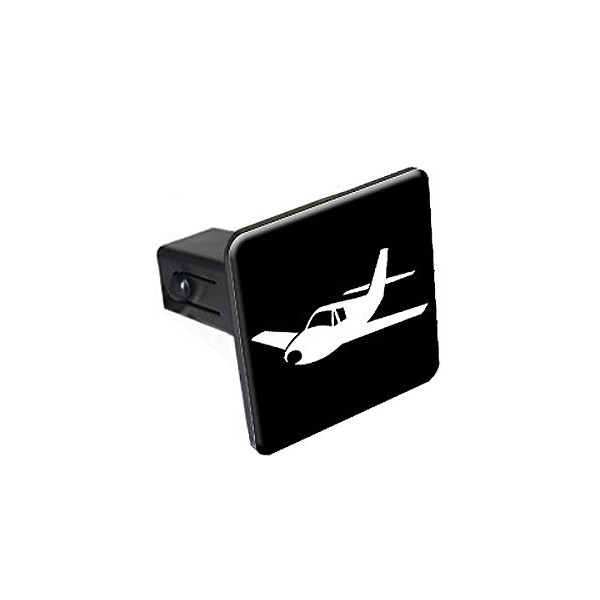 Graphics and More Airplane Tow Trailer Hitch Cover Plug Insert