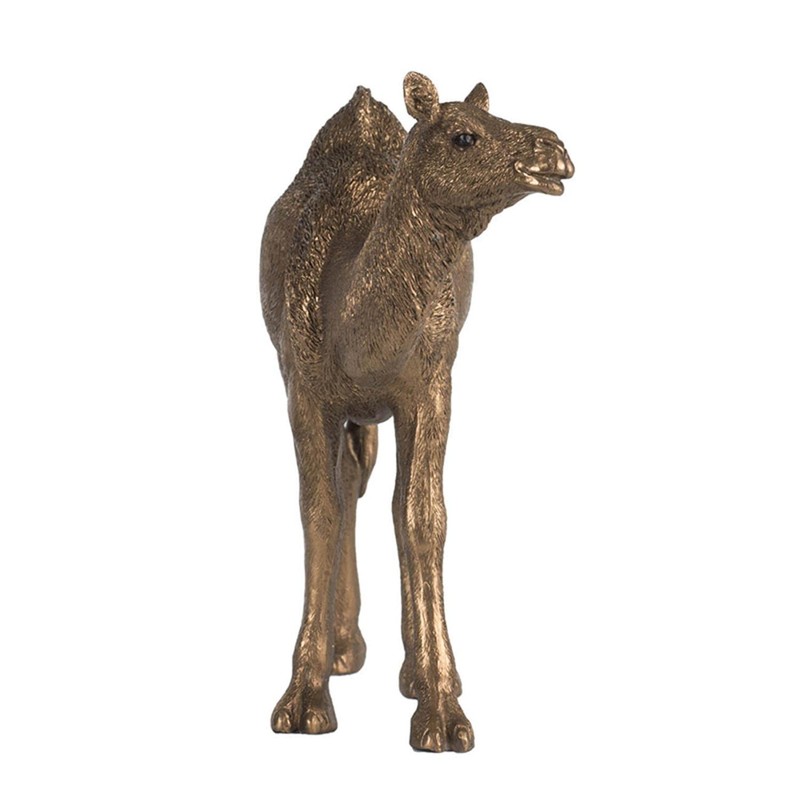 A&B Home Camel Statue Accent, Coppery Finish