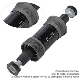 Bottom Bracket, 68mm Sealed Carbon Steel Square Taper Bottom Bracket for Mountain Bike with Screws (120mm)