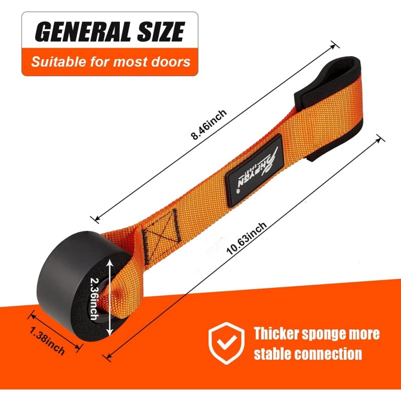 HPYGN Door Anchor for Resistance Bands, Home-Gym Workout Exercise Orange