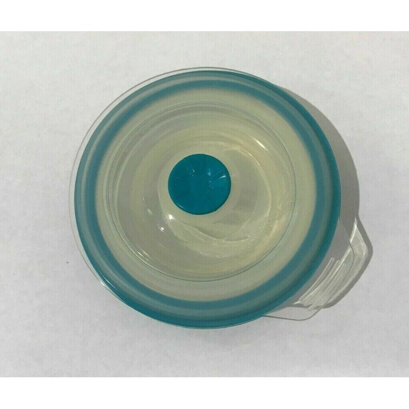 Vented Lid Collapse-it 6-Pc Silicone Food Storage Containers 1.5-Cup Blue