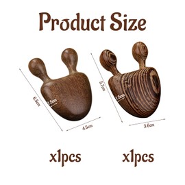 2 Pieces Wooden Massager, Multi-Function Massager, Manual Massage Tool, Suitable for Face, Neck, Legs, and Back.