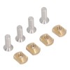 4 Sets Surfboard Screw Plate Copper Seawater Erosion Resistant Fins