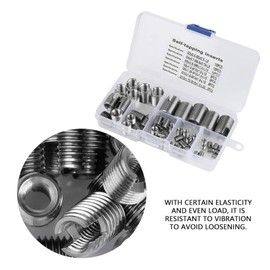50pcs Stainless Steel 302SS Inner Thread Self-Tapping Thread Inserts Thread Reinforce Repair Tool