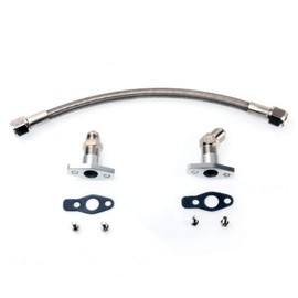 Kinugawa Turbo Oil Return Line Kit For KKK K03 K04 K06 50cm 8AN / Bolt Spacing 38mm