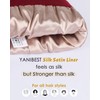 YANIBEST Womens Saitn Lined Knit Beanie Hat Acrylic Winter Hats