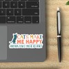 (3Pcs) Cats Make Me Happy Humans Make My Head Hurt