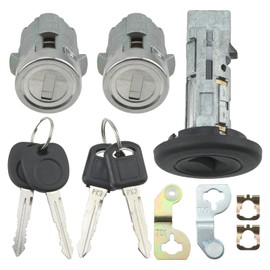 GoaMotors Ignition Switch Door Lock Cylinder with Keys Kit Compatible with Chevy Avalanche 1500 2500 Silverado 1500 2500 for GMC Sierra 1500 3500, Replace 7012945, 15298924, 88937321, 88937322