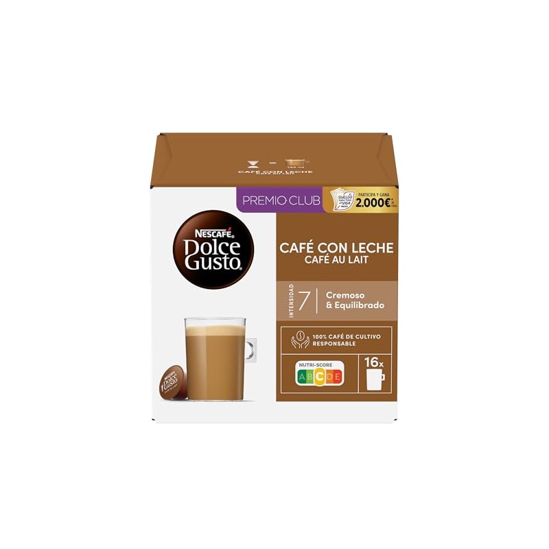 Nescafe Dolce Gusto Cafe Au Lait Coffee Capsules, 160 g