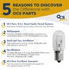 OCS Parts 40T7N Light Bulbs | E17 Intermediate Screw Base