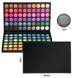 Eyeshadow Palette, Colourful 120 Colours Eyeshadow Make Up Kit Set, Bold and Brilliant, Vibrant, Pattern 1