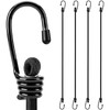 4-Piece 80 Inch Bungee Cords with Hooks, Heavy Duty Outdoor