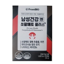 FromBio 프롬바이오 남성건강엔 쏘팔메토 플러스 1000mg 30캡슐 1개 Frombio Men's Health Saw Palmetto Plus 1000mg 30 Capsules 1 Unit