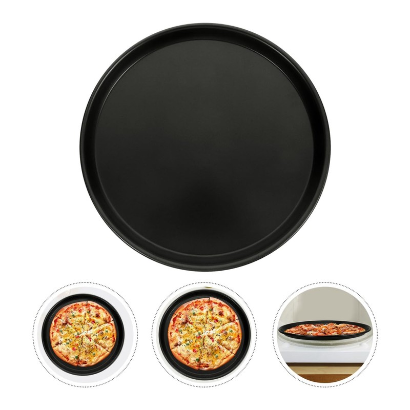 Zerodeko 12.59 Inch Round Oven Pizza Crisper Pan Non-Stick Baking