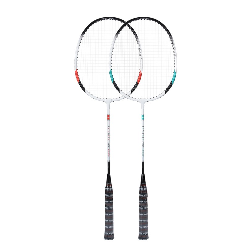 2pcs Aluminum Alloy Nylon Badminton Racket Indoor Outdoor Sports Training