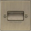 Fan Isolator Switch 10A - Square Edge Antique Brass