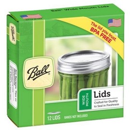 Ball Jars Wide Mouth Lids, 12 Count (Pack of 1)