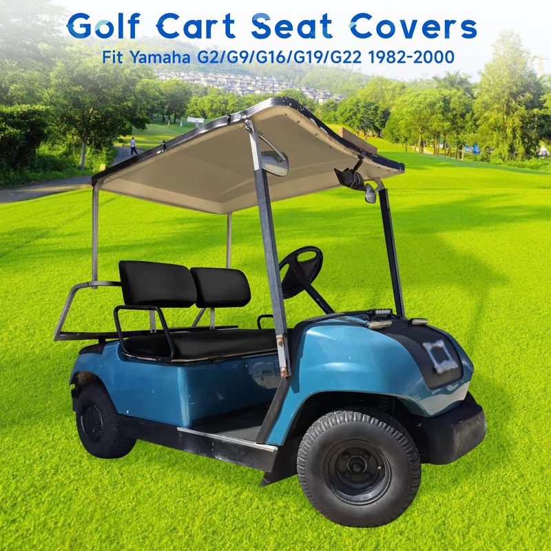 VKGUG 3 Pack Golf Cart Front Seat Covers Staple On