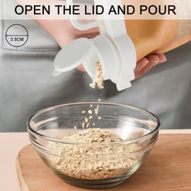 APOMOONS Sealing Clips with Spout, Sealing Clips for Bags, Sealing Clips with Lid Coffee, Bag Clips Bag Seal for Food Preservation and Moisture Resistance