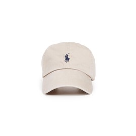 Polo Fashion Signature Pony Adjustable Beige Cotton Hat