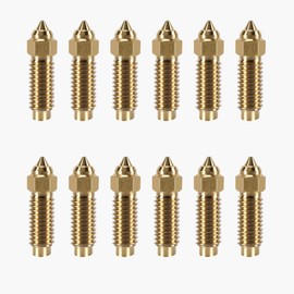 KOYOFEI - 12 boquillas de latón para Neptune 4 Plus, piezas de impresora 3D de alta velocidad de 0,4 mm, kit de boquillas de latón para ELEGOO Neptune 4 Plus, Neptune 4 Max