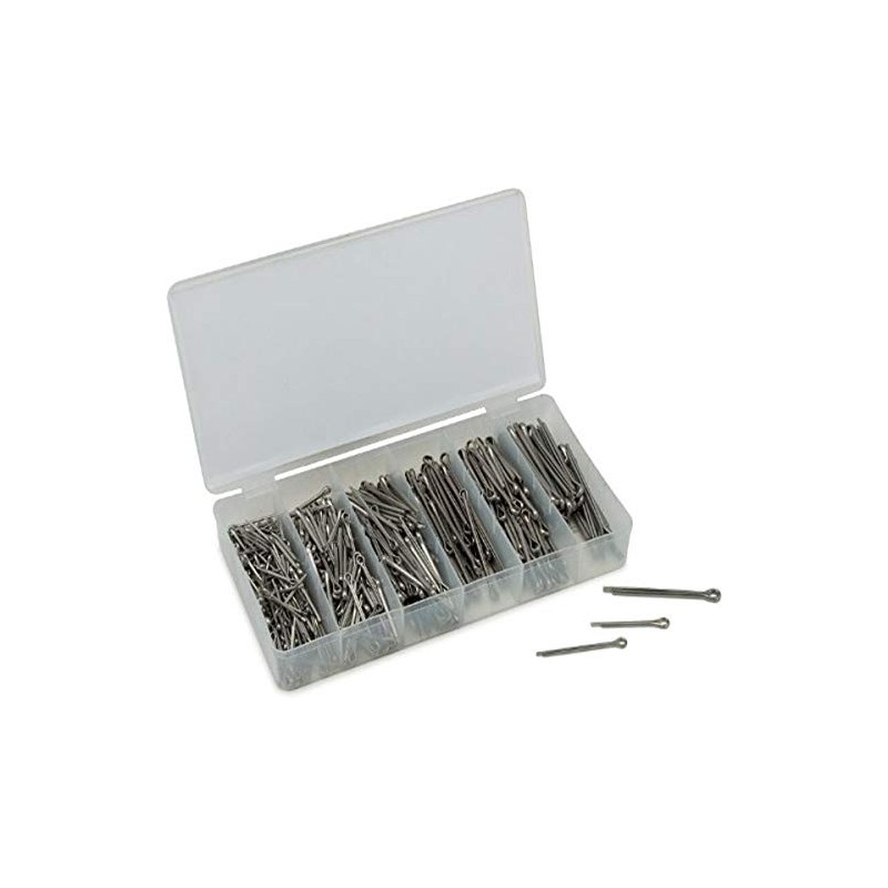 Tekz 45245 Large SS Cotter Pin Assortment - 555 Piece