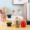 PullCrease 24 Sets Graduation Clear Plastic Light Bulb Jars with