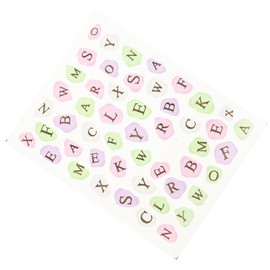 Healvian 1sheet Letter Nail Decal Stickers Easy Use Nail Art Decorations for Women Unique Initial Designs for Home Salon Elegant Fashionable Suitable for Gifting