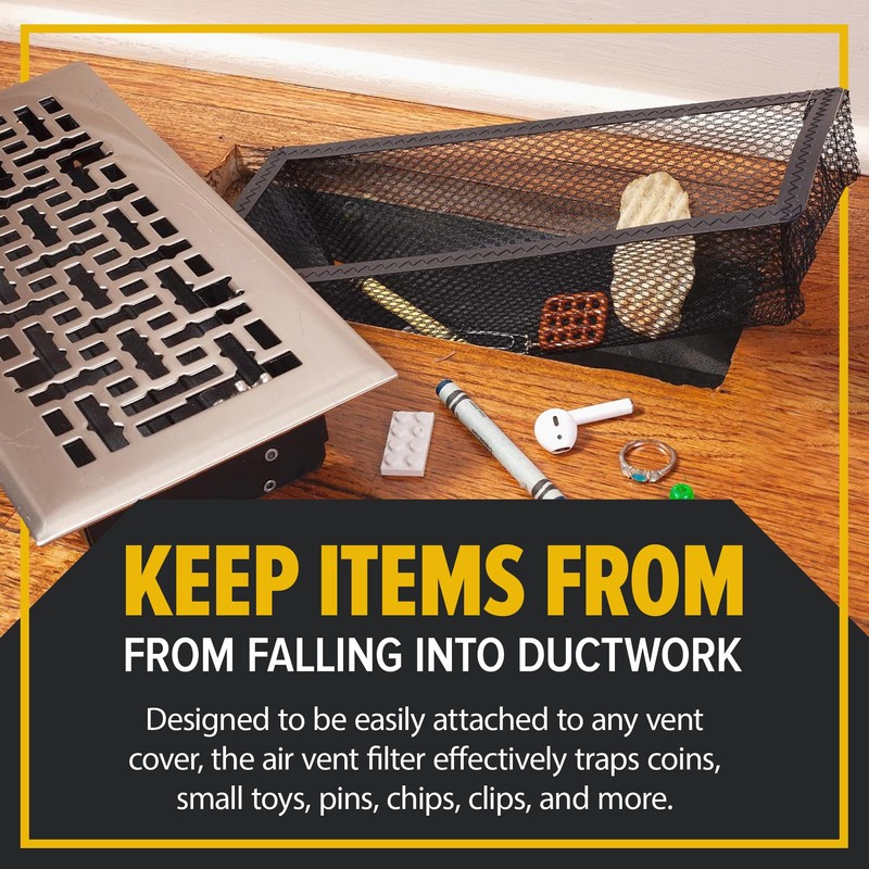 Floor Register Trap/Cover - Screen for Home Air Vent Filters