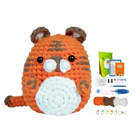 Kopira Ganchos para Tejer, Agujas de Punto Set Ergonómico, Dibujo Animado Textil Hecho a Mano, Accesorios Para Tejer Diy, Kit de Inicio de Crochet para Novatos, Mujer, Madre para Fiesta, Cumpleaños