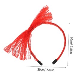 Healvian Elegant Bow Headband Adult Headband Girls Hair Band Party Costume Hair Accessory for Women