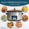 Digital Programmable Electric Slow Cooker - Oval Adjustable Temp, Sauces,