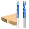 XCAN 1/4" Downcut Flush Trim Solid Carbide Router Bit CNC