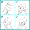 100 PCS Disposable Face Masks, Black Masks, 3 Ply Protection