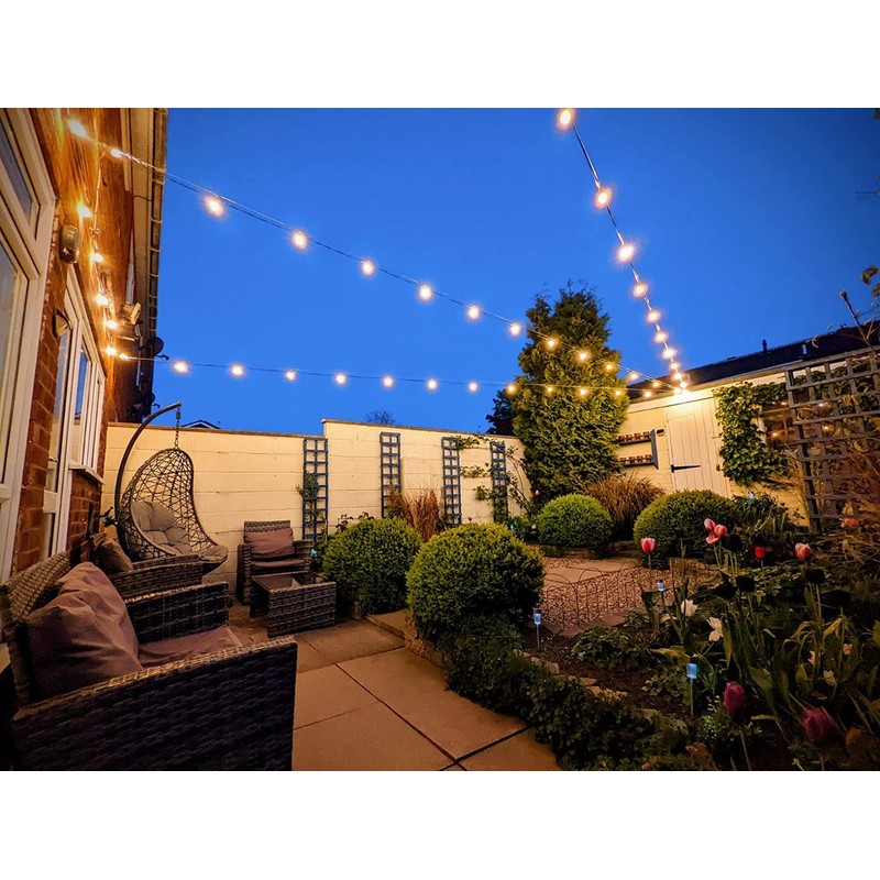 TooTaci Outdoor String Light Hanging Kit, Globe String Light Suspension