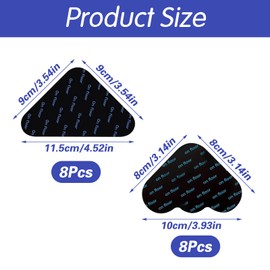 SCDZY 16 PCS Rug Gripper for Carpeted Floor, Carpet Stickers for Rugs On Carpet Aanti Slip Rug Grip Mat for Carpets Rug Stickers for Wooden Floors Mat Grippers Reusable Rug Tape