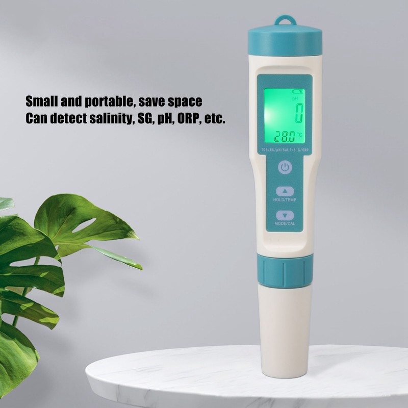 7 in 1 Water Quality Monitor Detect ORP PH EC