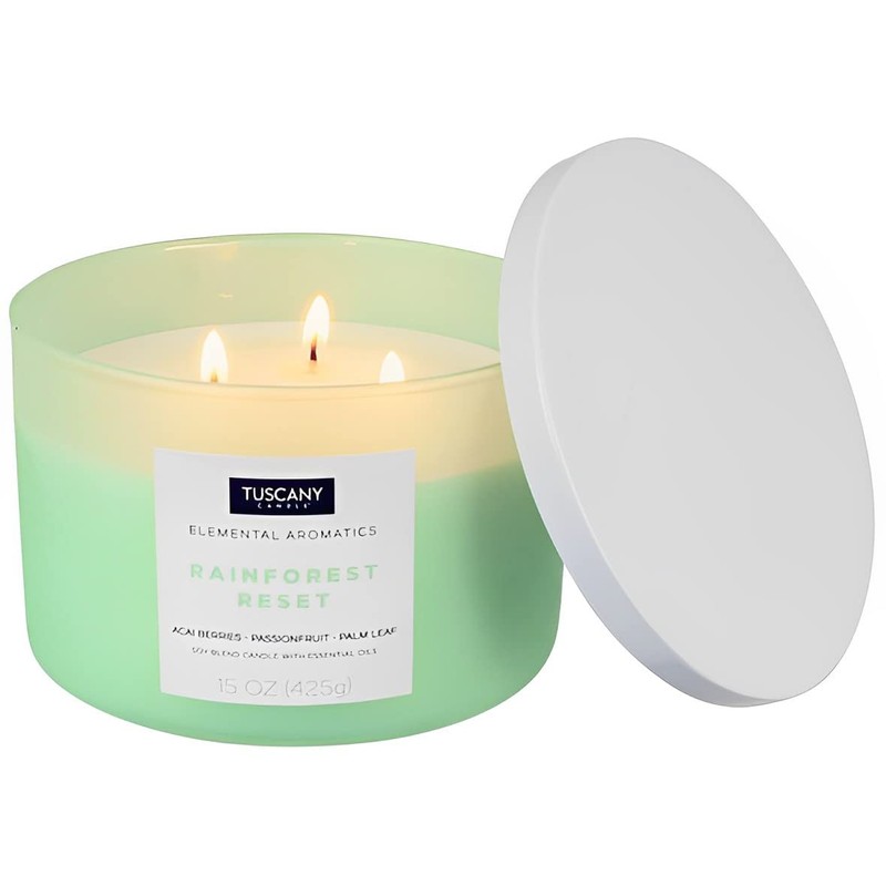 Tuscany 15 oz. Rainforest Reset Soy Blend Jar Candle One